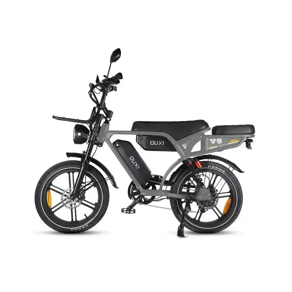 Ouxi V8 Ultra Max - Cinzento Escuro - Selim Castanho