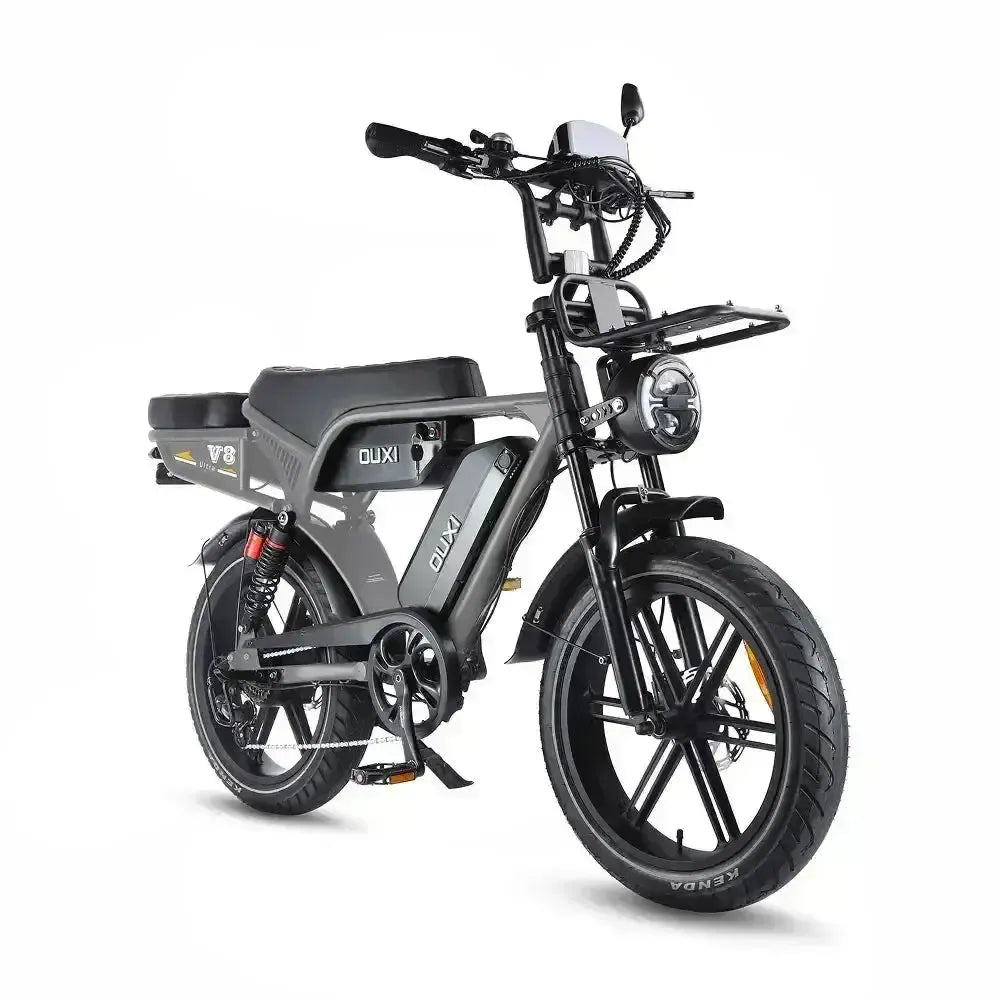 Ouxi V8 Ultra Max - Cinzento Escuro - Selim Castanho