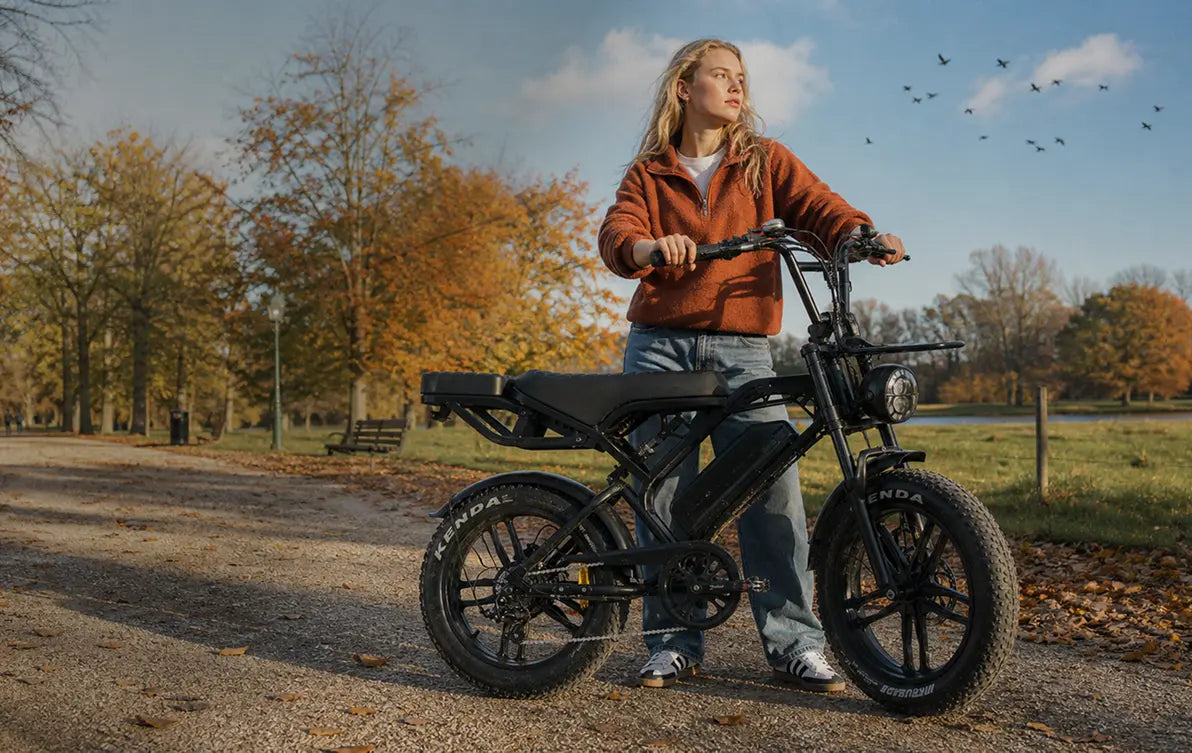 A tua fatbike. Até 25 km/h. Entrega grátis.