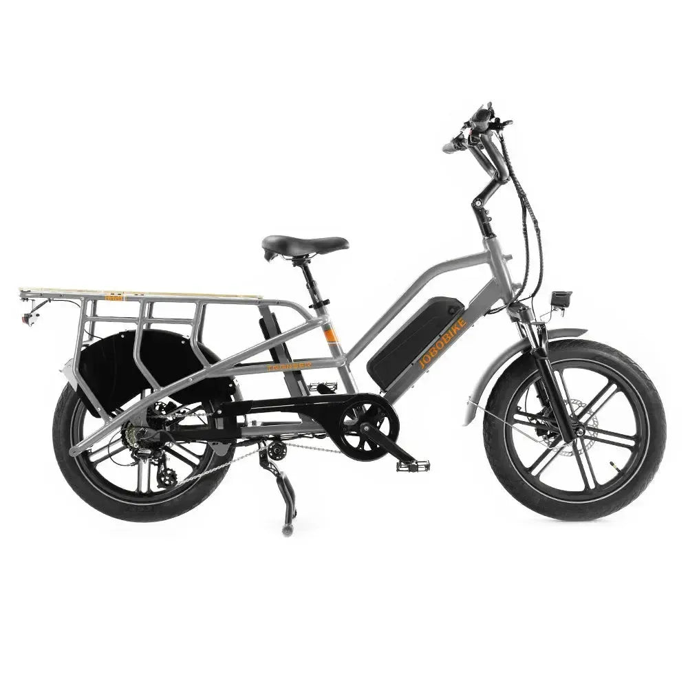 JOBOBIKE Transer - Longtail - Cinzento Prateado
