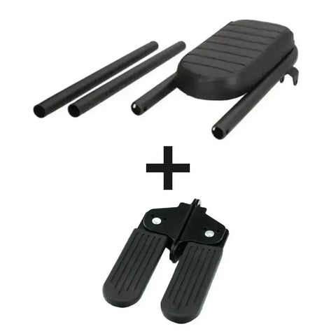 OUXI - Assento Traseiro + Apoios para Pés - Preto