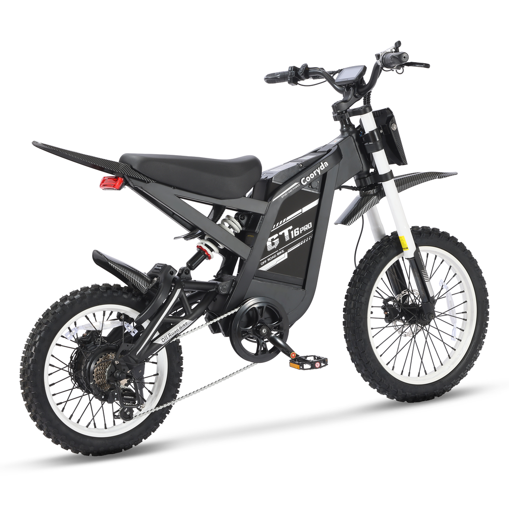OUXI GT16 Pro - Wit - driekwart achteraanzicht