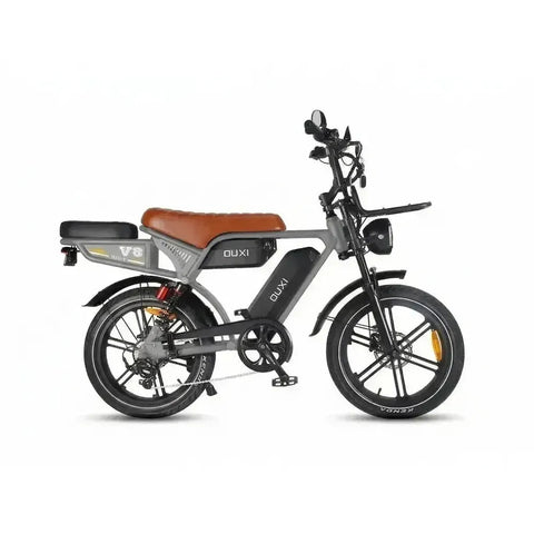 Ouxi V8 Ultra Max - Cinzento Escuro - Selim Castanho
